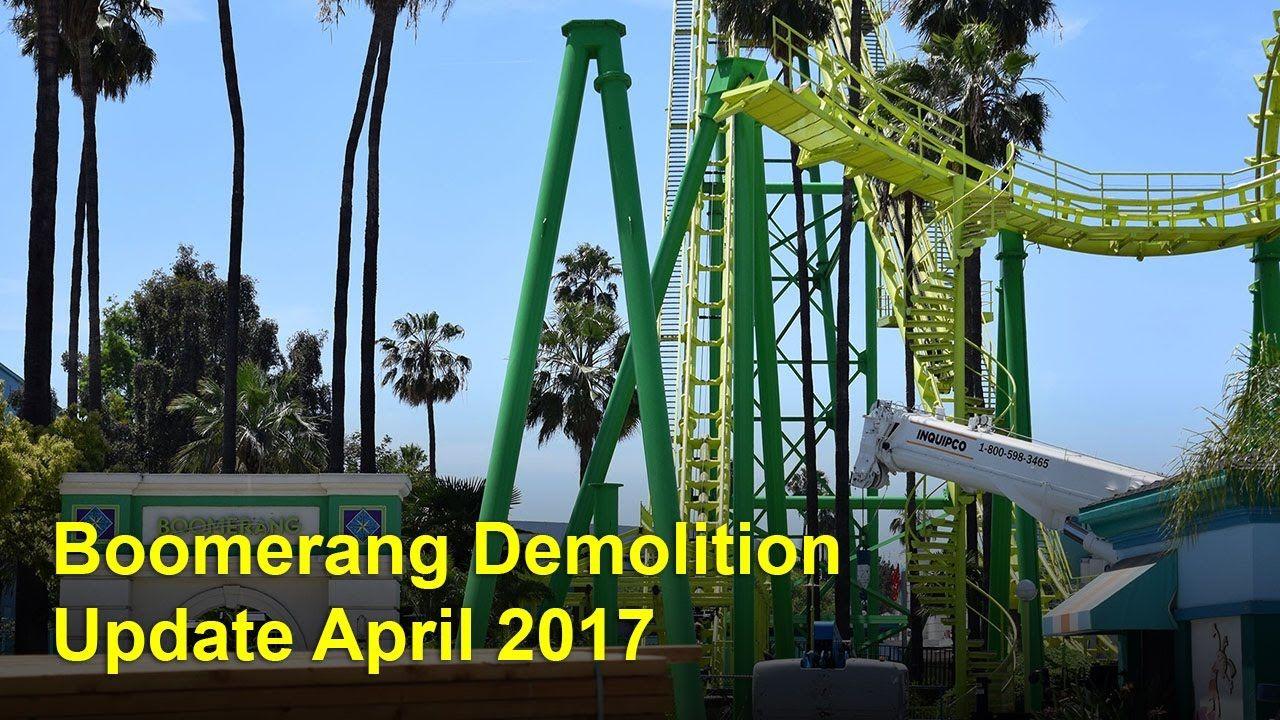 Boomerang Knott's Berry Farm Logo - Boomerang Roller Coaster Deconstruction Update April 2017 - Knott's ...