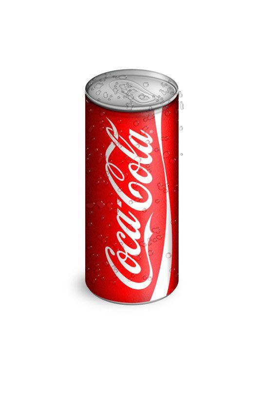 Coca-Cola Can Logo - Create Realistic Coca-Cola Can from Scratch Using Photoshop | Naldz ...