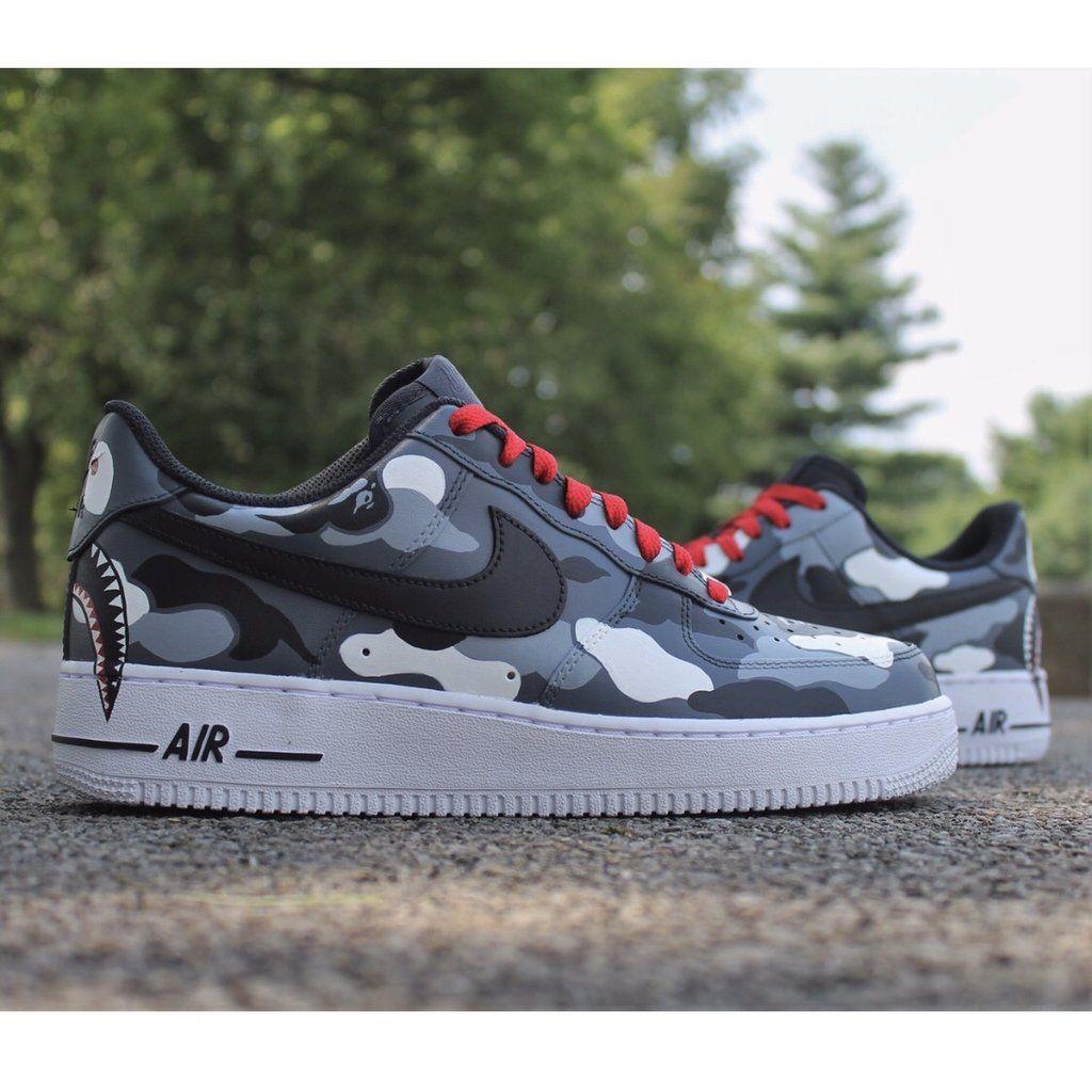 Nike BAPE Logo - Nike Air Force 1 Bape Camo