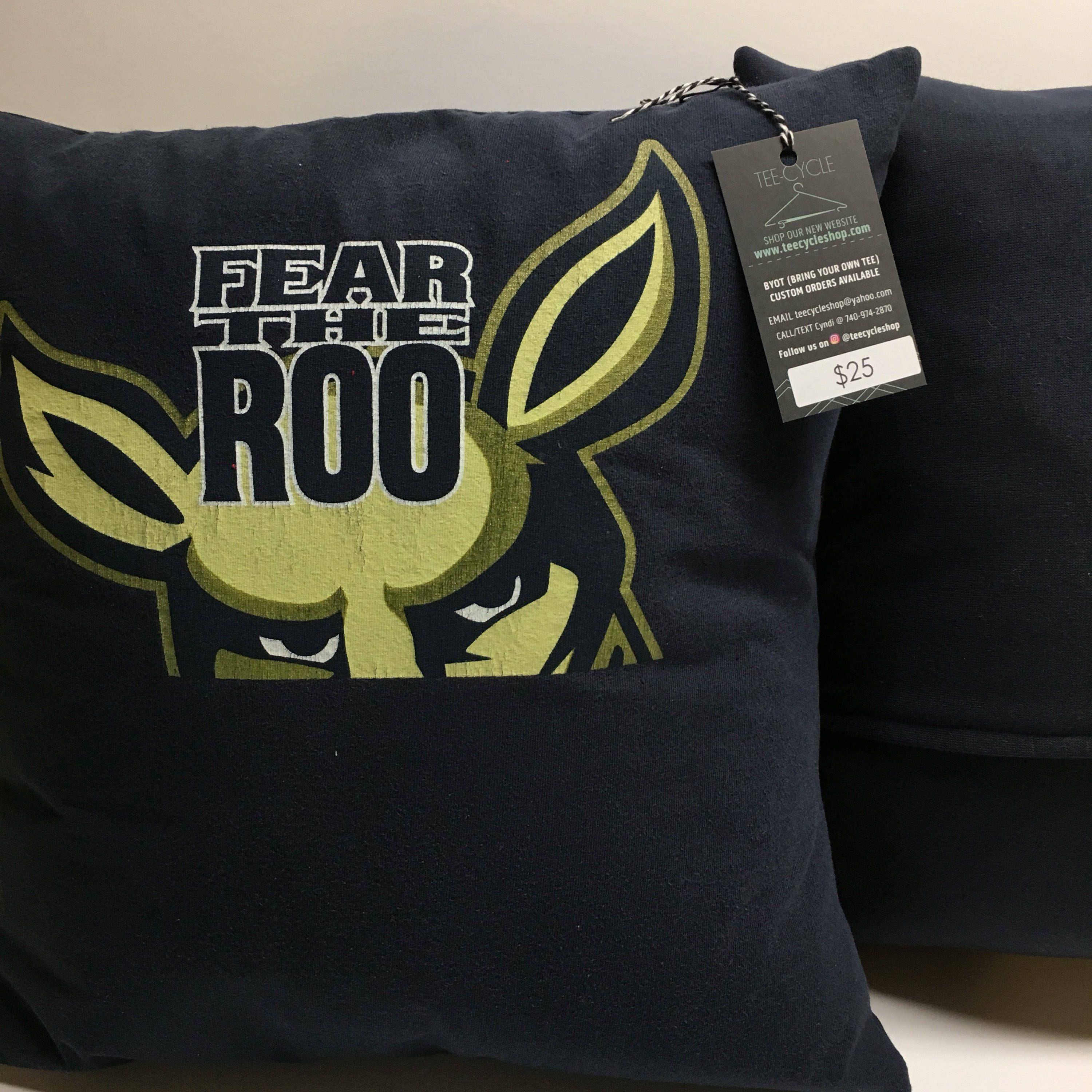 Fear the Roo Logo - University of Akron Zips Fear the Roo t-shirt Pillow | Etsy