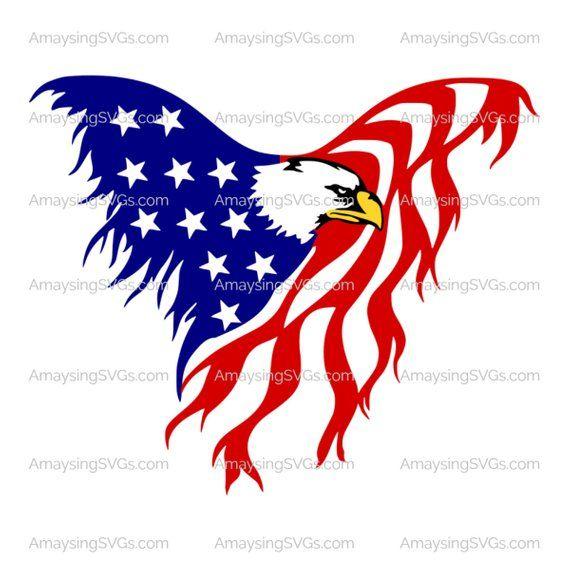 Red White and Blue Eagle Logo - Eagle Flag svg Patriotic svg 4th of July svg Memorial Day svg