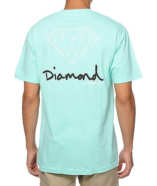 Teal Diamond Supply Co Logo - Diamond Supply Co Sign Logo T-Shirt | Zumiez