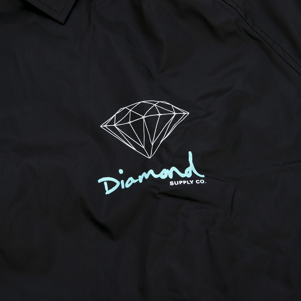 Teal Diamond Supply Co Logo - Diamond Supply Co. - OG Sign Core Coach Jacket - Black | Welcome ...