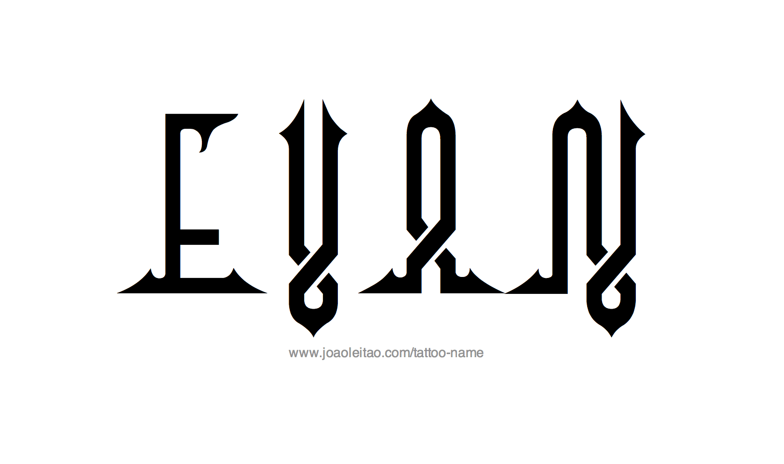 Evan Name Logo - Evan Name Tattoo Designs