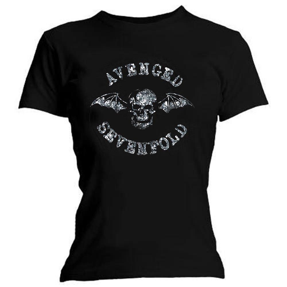 Deathbat Logo - Avenged Sevenfold Diamante Death Bat Logo Official Ladies