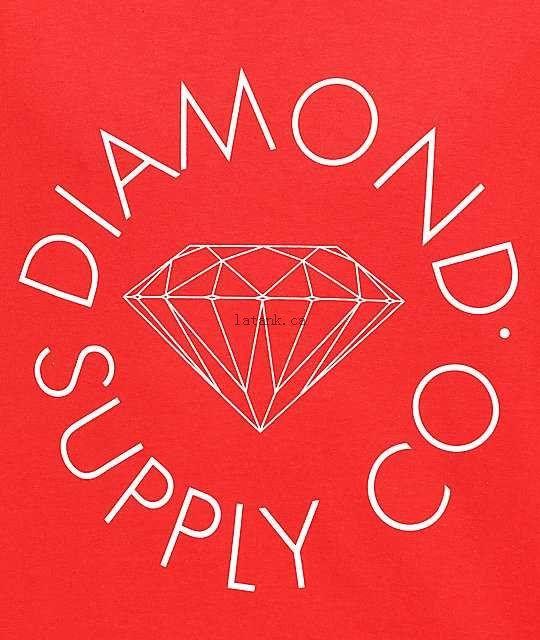 Diamind Supply Logo - Diamond Supply Co. Circle Logo Red T Shirt The New / Men