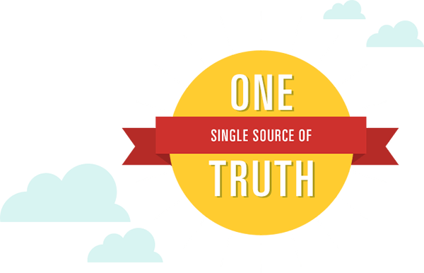 Single Source Logo - Single Source of Truth Concept - Dragon1