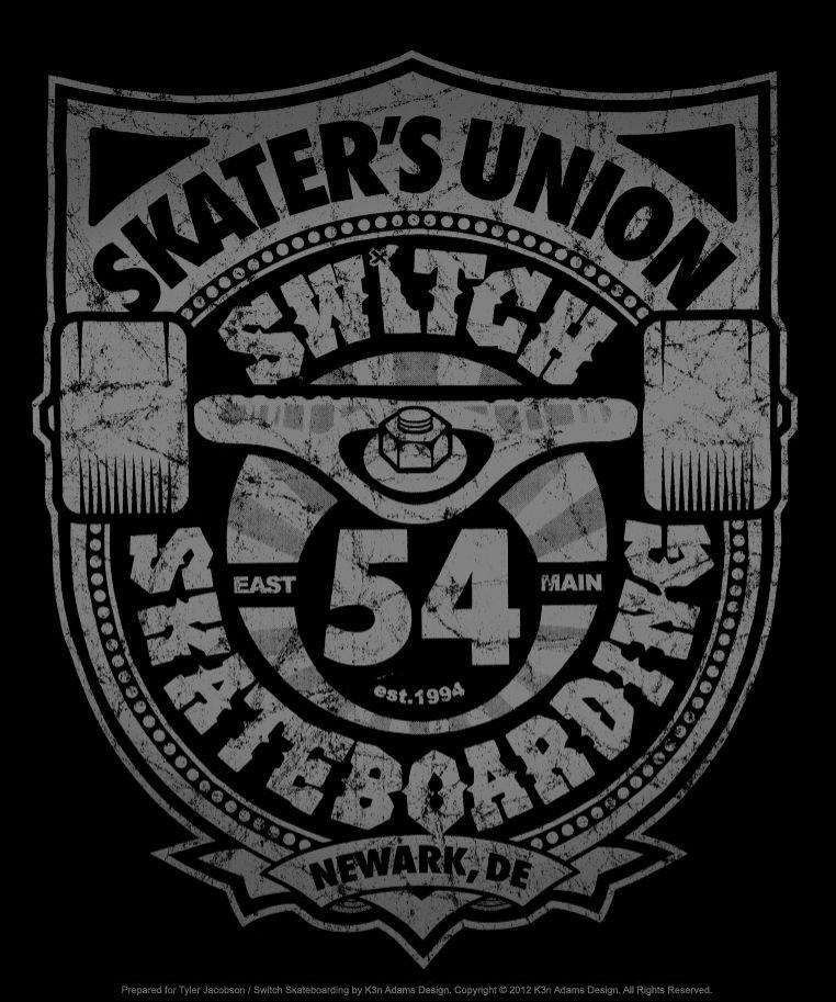 Skater Logo - Logo Design, Tshirt Design - Switch - Skater's Union