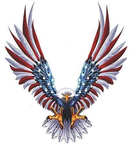 Red White and Blue Eagle Logo - red, white & blue | Americana | American flag decal, Eagle tattoos ...