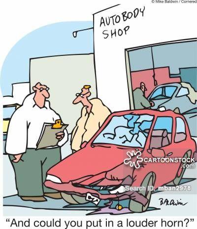 Cartoon Mechanic Shop Logo - Car Repair Cartoons and Comics picture from CartoonStock