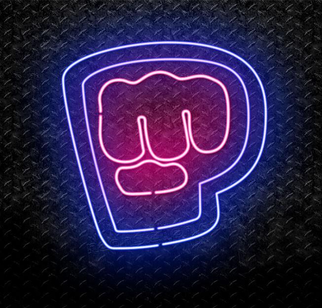 Pewdipie Logo - PewDiePie Brofist Logo Neon Sign