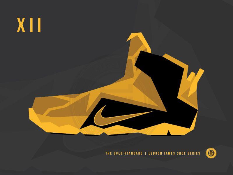 Gold LeBron Logo - The Gold Standard | LeBron XII by Keanu Davis | Dribbble | Dribbble