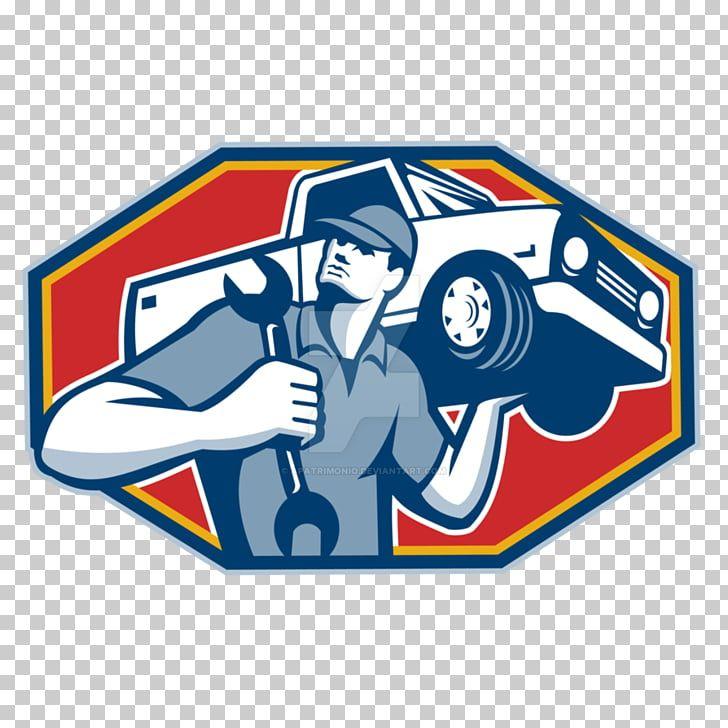 Cartoon Mechanic Shop Logo - auto Mechanics PNG clipart for free download