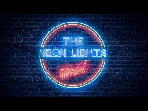 Neon Logo - Realistic Neon Light Effect in Photoshop - YouTube