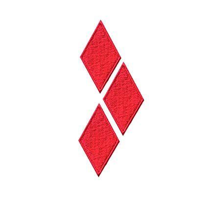 3 Diamond Logo - Harley Quinn Diamond Logo Embroidery Iron ON Patch Badge
