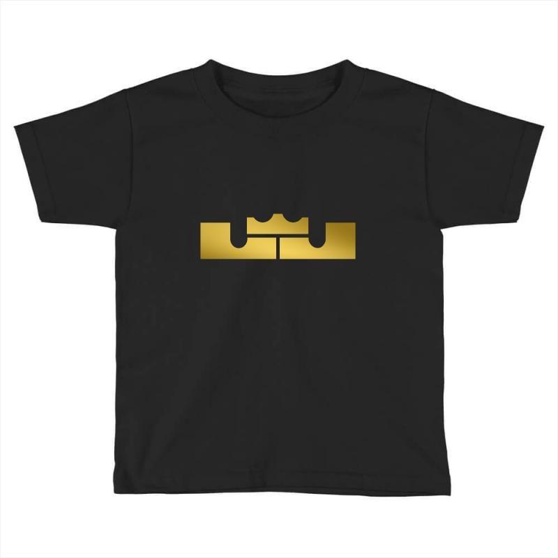 Gold LeBron Logo - Custom Lebron James Logo Gold Toddler T Shirt By Constan002