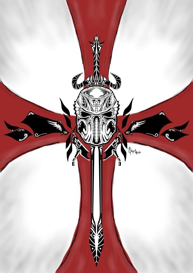 Christian Crusader Logo - Cool crusader cross. Tattoo. Knights templar, Tattoos, Knight