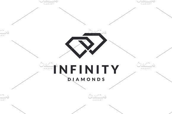 3 Diamond Logo - Infinity Diamond Logo Logo Templates Creative Market