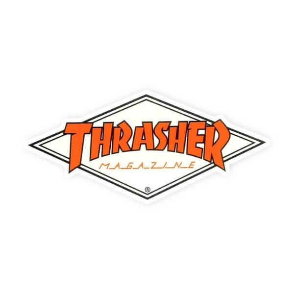 3 Diamond Logo - Thrasher Magazine Diamond Logo Assorted Colors Skate Sticker x 4