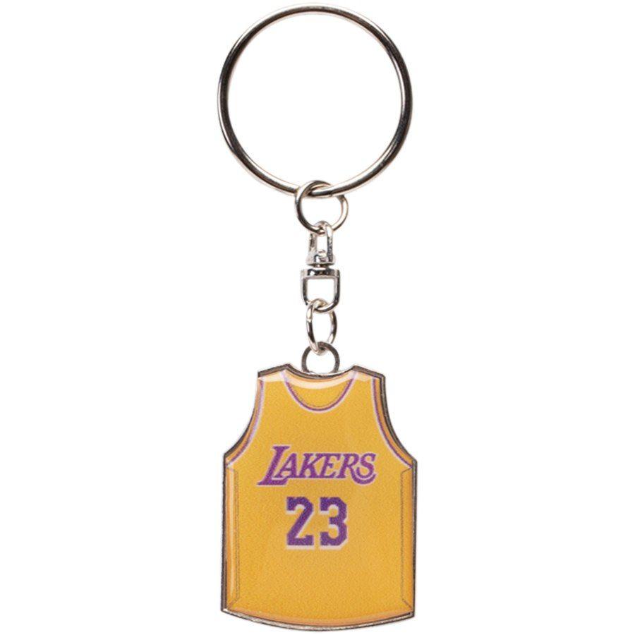 Gold LeBron Logo - Los Angeles Lakers LeBron James Gold Player Jersey Keychain