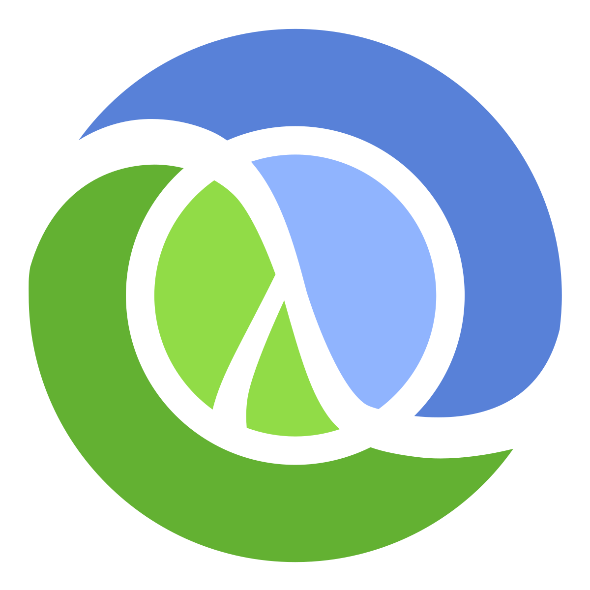Blue and Green Circle Logo - Clojure