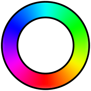 Blue and Green Circle Logo - Shades of cyan