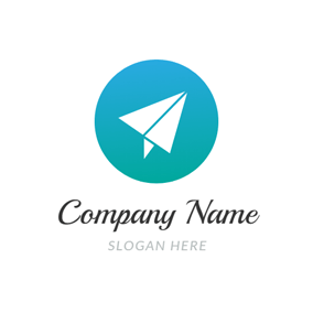 Blue Circle with White Triangle Logo - Free Communication Logo Designs | DesignEvo Logo Maker