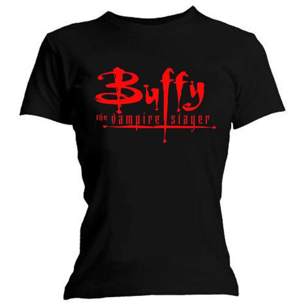 Buffy The Vampire Logo - Official Skinny T Shirt BUFFY The Vampire Slayer Original Logo All