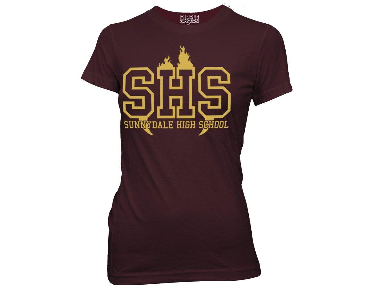 Buffy The Vampire Logo - Buffy the Vampire Slayer Sunnydale High School Junior T-Shirt ...