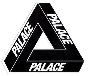 Palace Skating Logo - Palace Tri-Ferg Skateboard Sticker Black skate snow surf bmx ...