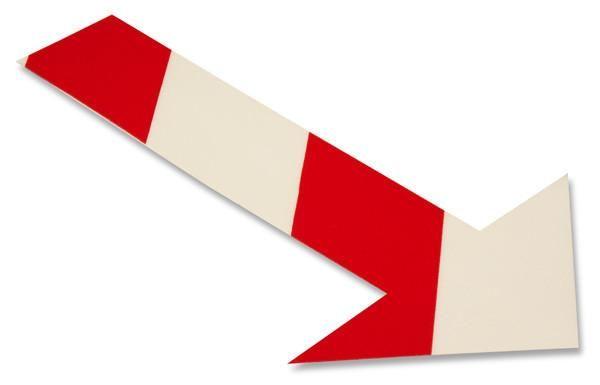 Red White Arrow Logo - Heavy Duty Mighty Line White Arrow With Red Chevrons - Pack of 50 ...