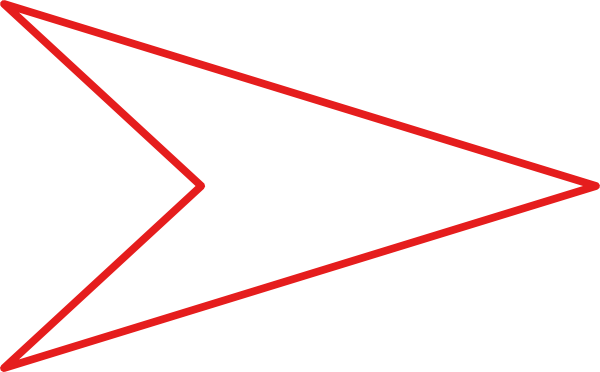 Red White Arrow Logo - White Arrow Red Outline Clip Art clip art