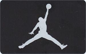 Large Jordan Logo - Gift Card: Air Jordan Logo - White on Black (Large Logo) (Nike ...