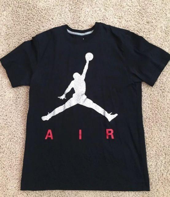 Large Jordan Logo - Nike Air Jordan Jumpman Logo T-shirt Men's Size Large | eBay