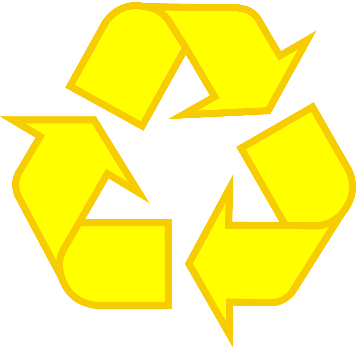 Orange and Yellow Logo - Recycling Symbol the Original Recycle Logo