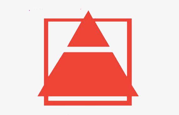 Square Red Triangle Logo - Big Red Triangle, Triangle Clipart, Square Frame, Decorative Figure ...