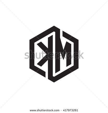 Km Logo - KM initial letters looping linked hexagon monogram logo | ideas ...