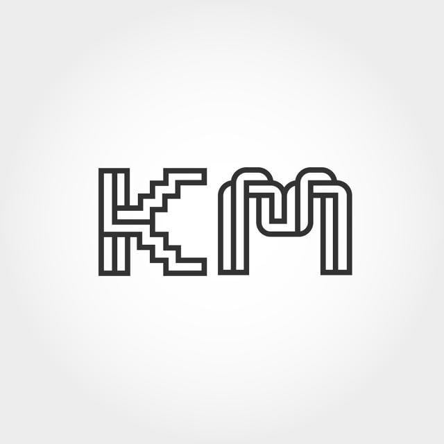 Km Logo - Initial Letter KM Logo Template Template for Free Download on Pngtree