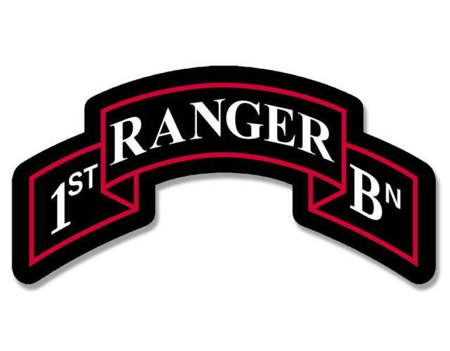eBay First Logo - Inch 1st Ranger BN Insignia Shaped Sticker -army Military First