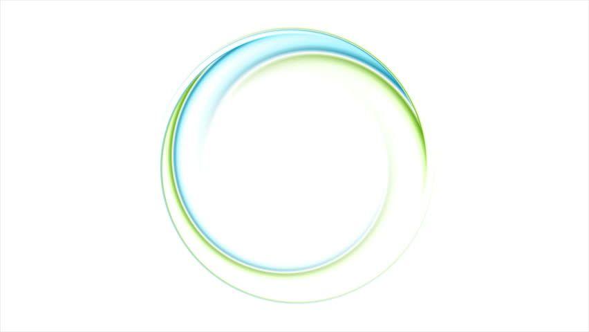 Blue Ring Logo - Blue And Green Abstract Ring Stock Footage Video 100% Royalty Free