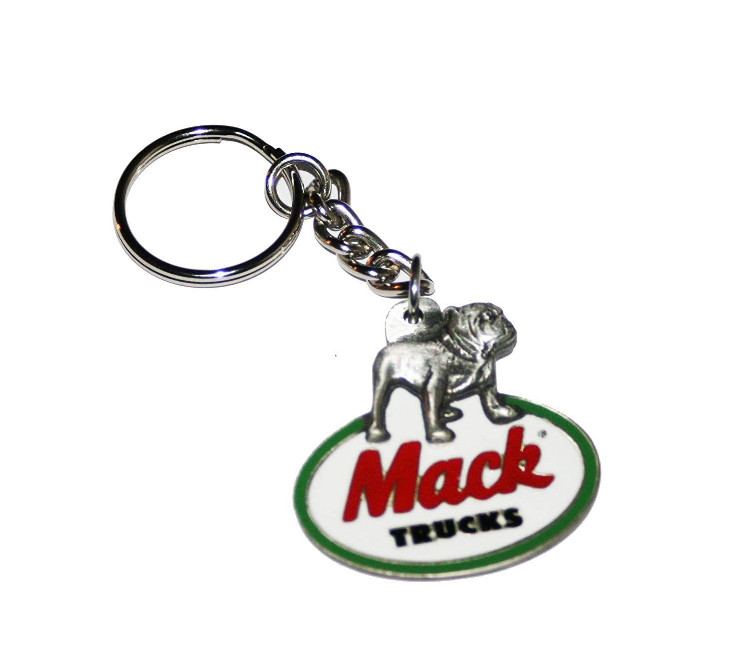 Mack Dog Logo - Mack Trucks Enameled Retro Logo Keychain: Automotive