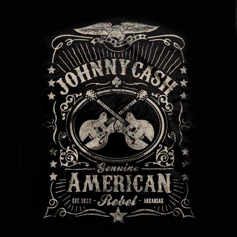 Johnny Cash Logo - Johnny Cash - Cash Label T-Shirt (Men) – Joe Bonamassa Official Store