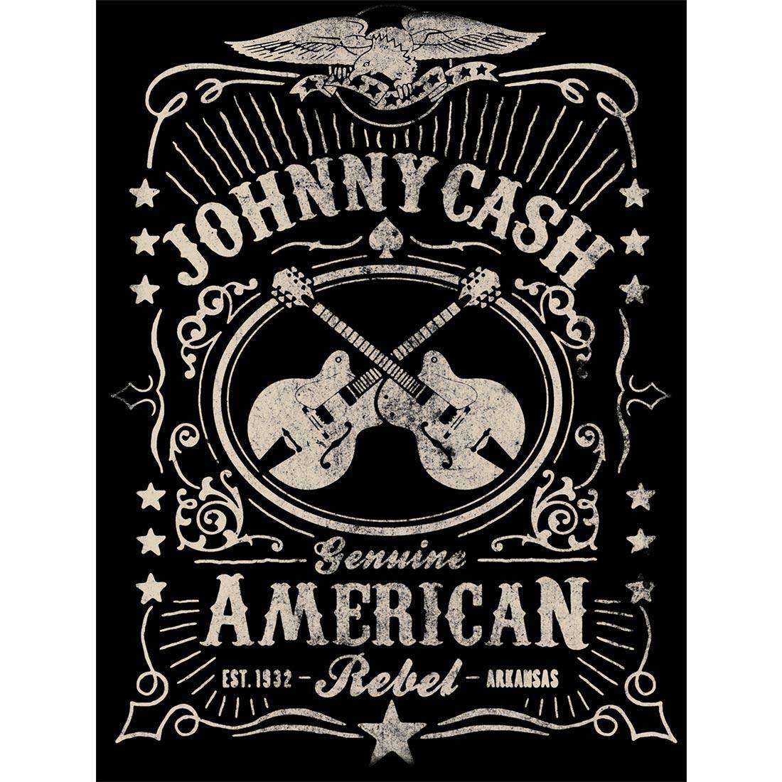 Johnny Cash Logo - Johnny Cash American Rebel Sticker