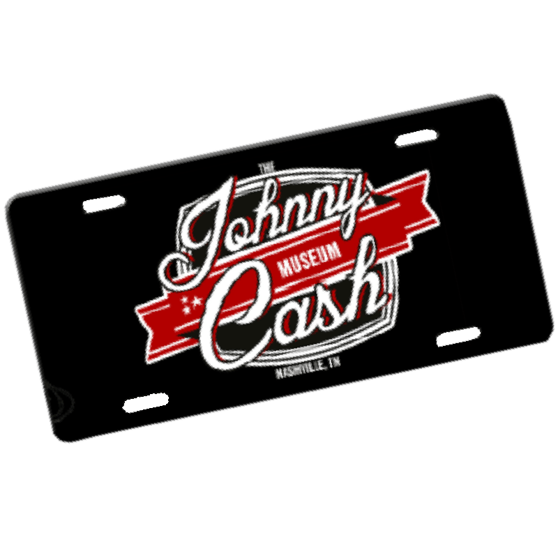 Johnny Cash Logo - Johnny Cash Museum Logo License Plate - Johnny Cash Store View