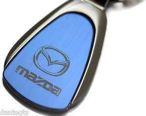 Blue Ring Logo - Mazda Key Chain Blue Tear Drop Authentic Key Fob Ring Logo Authentic ...