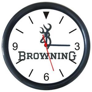 Cool Browning Logo - Browning Logo Design Cool Boys Room Decor Round Wall Clock | eBay