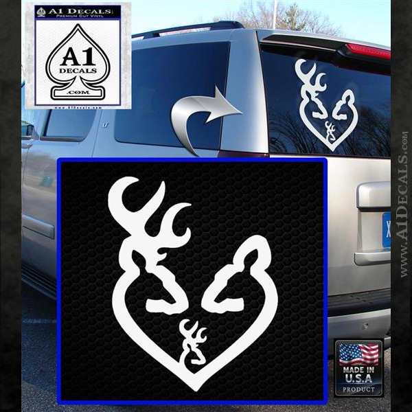 Cool Browning Logo - Browning Heart Doe Deer Baby A1 Decals