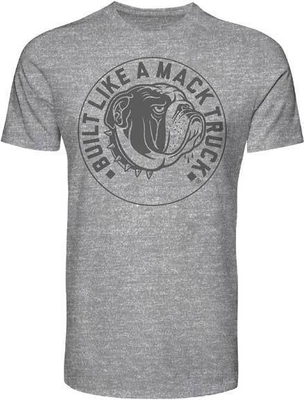 Mack Dog Logo - Built Like A Mack Trucks Bull Dog Logo USA Cars Automobiles T Shirt