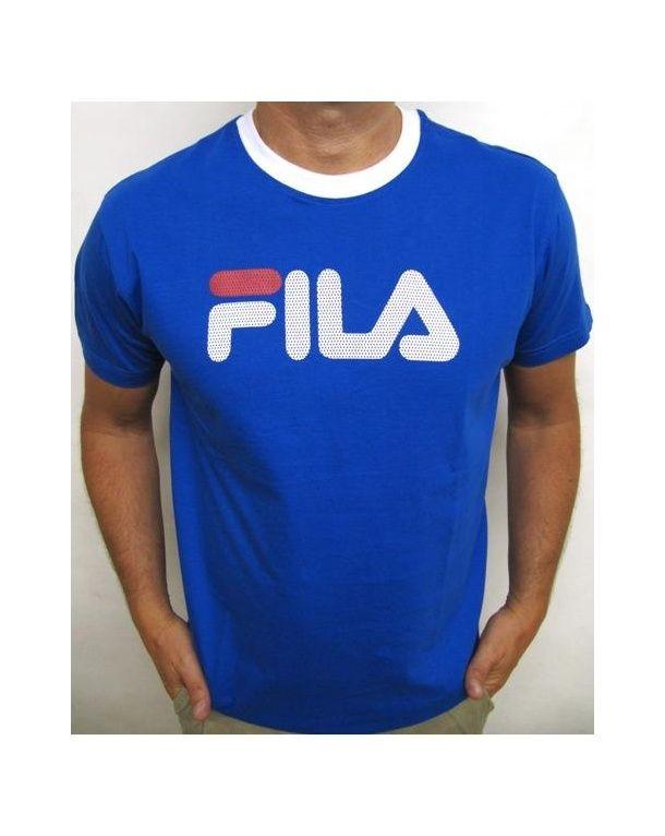 Blue Ring Logo - Fila Vintage Ring Logo T Shirt Royal Blue Neck Tee