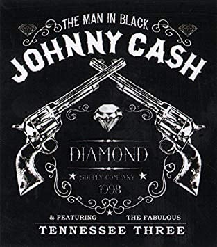 Johnny Cash Logo - Diamond Supply Co X Johnny Cash - Tennesse Three Skateboard Sticker ...